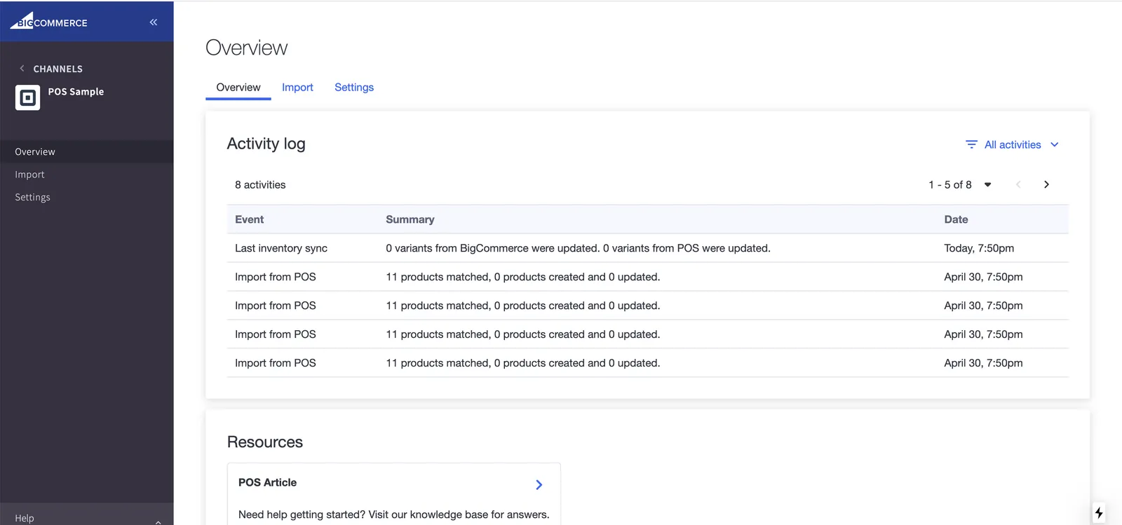 Channels in Channel Manager