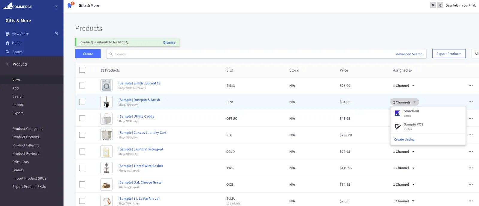 List Product