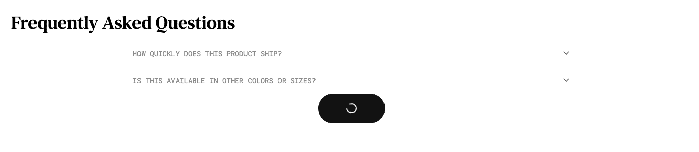 Loading state for button