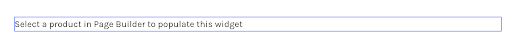 Placeholder text in widget