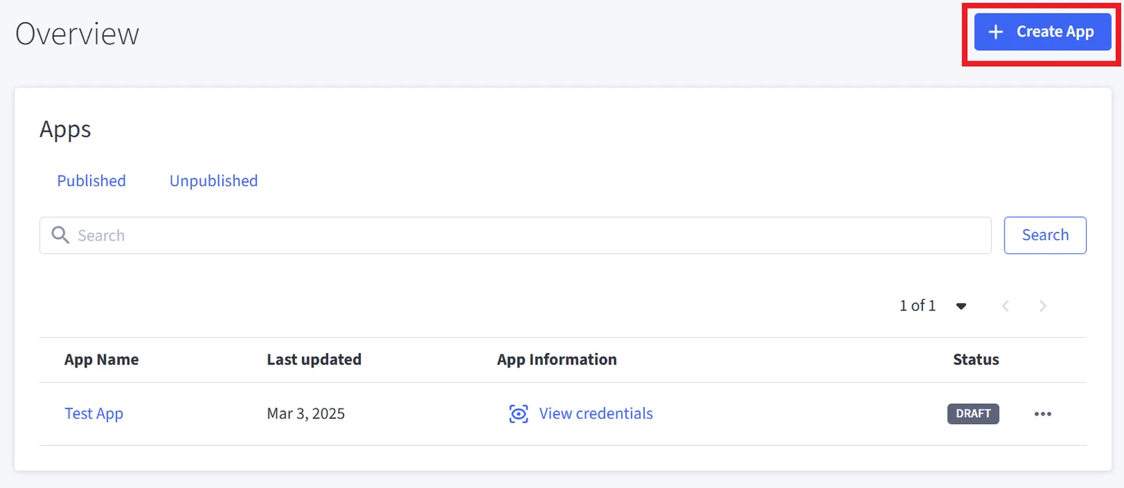 Create an App