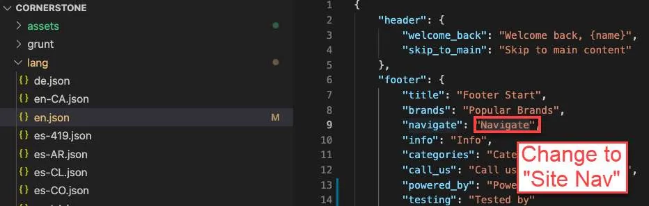 Editing a translation key in en.json