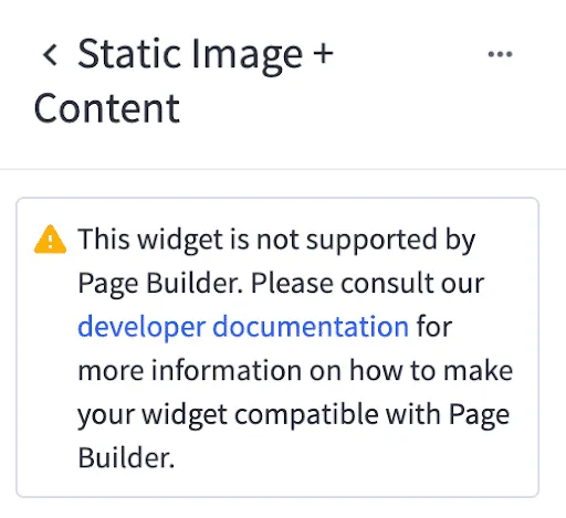 Schema error warning