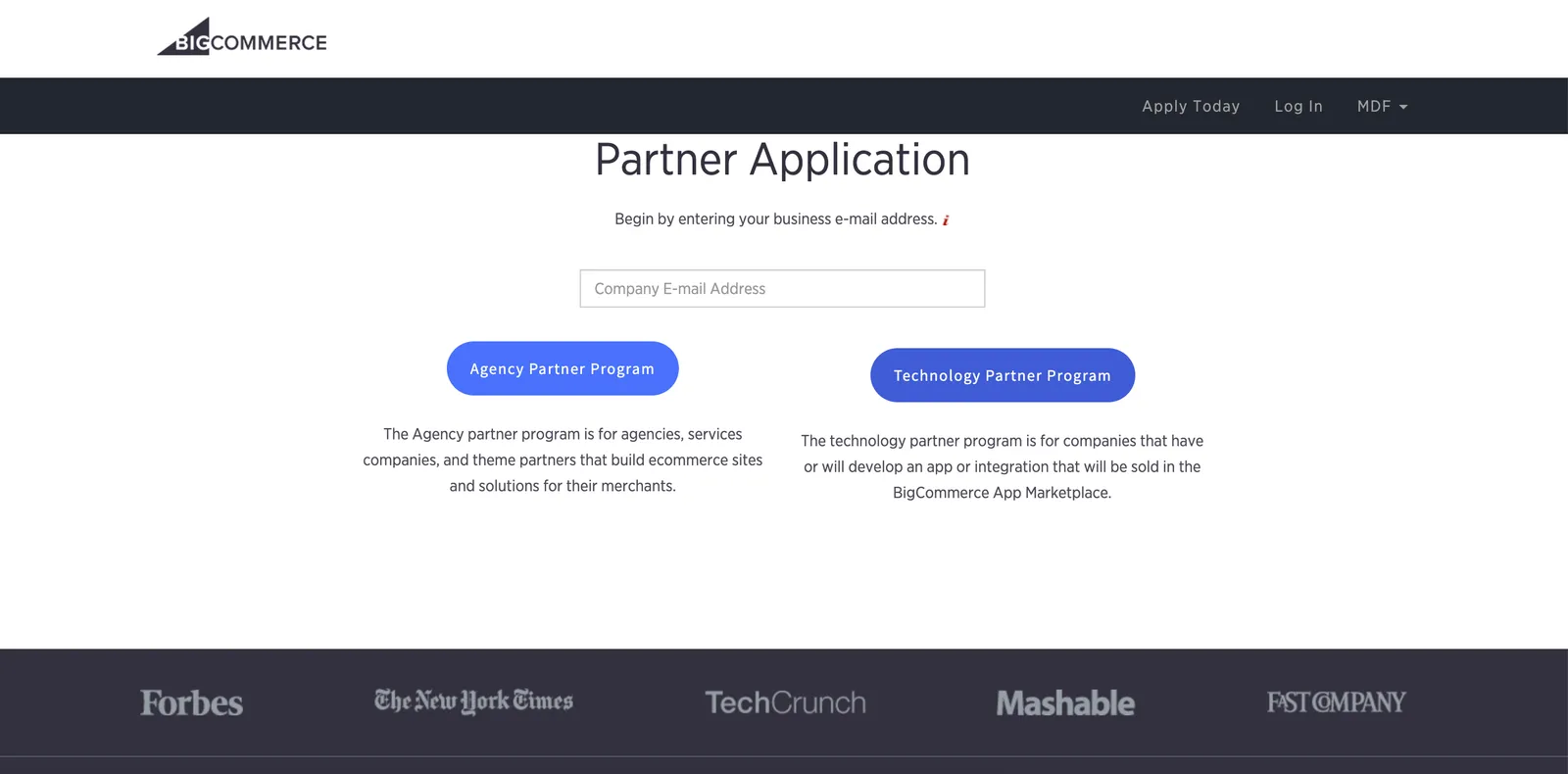 Partner Registration