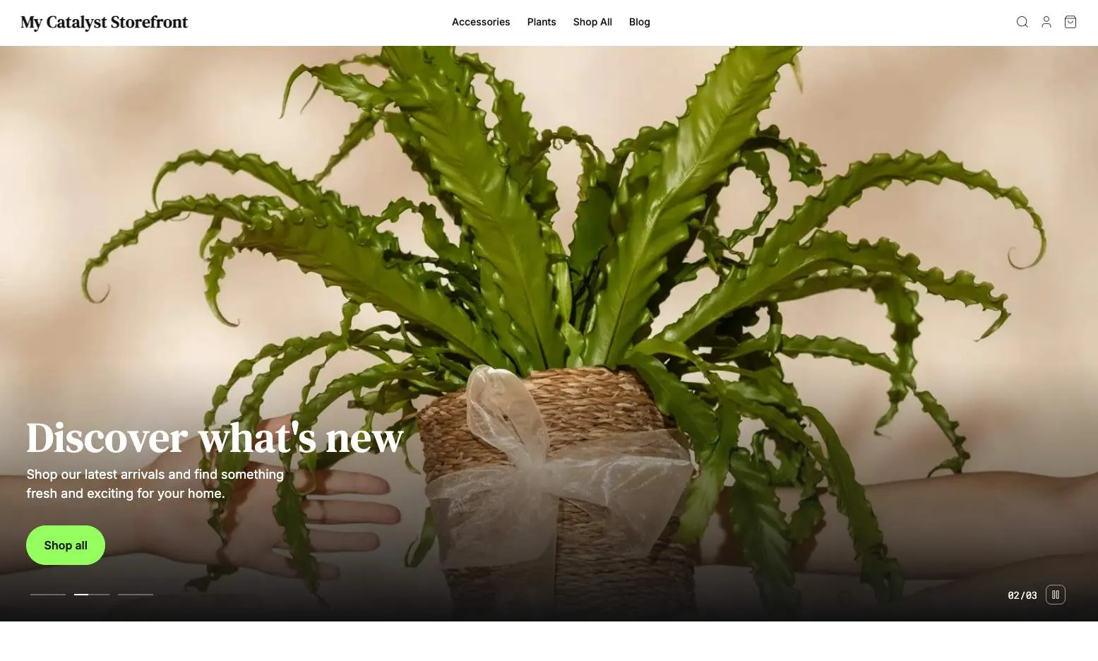 Example of a fresh local site