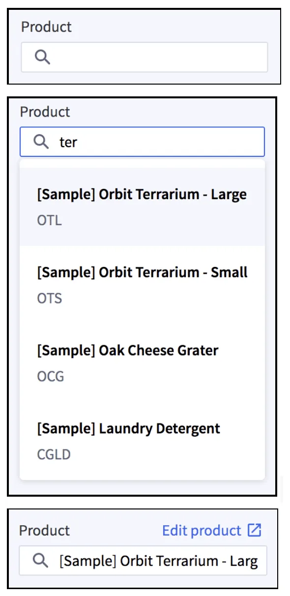Product ID setting