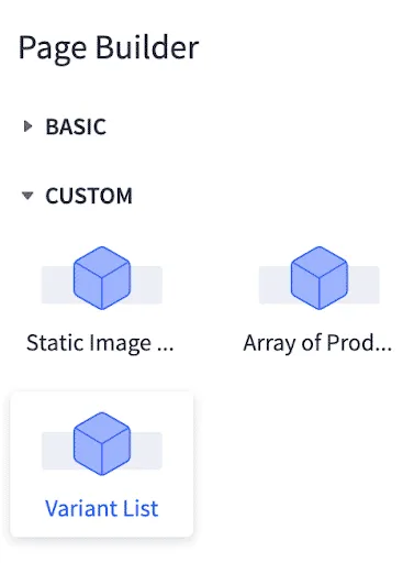 Page Builder updated widget