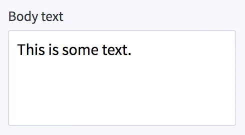 Text setting