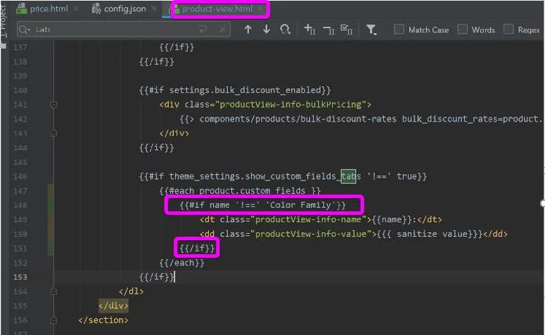 Custom field code