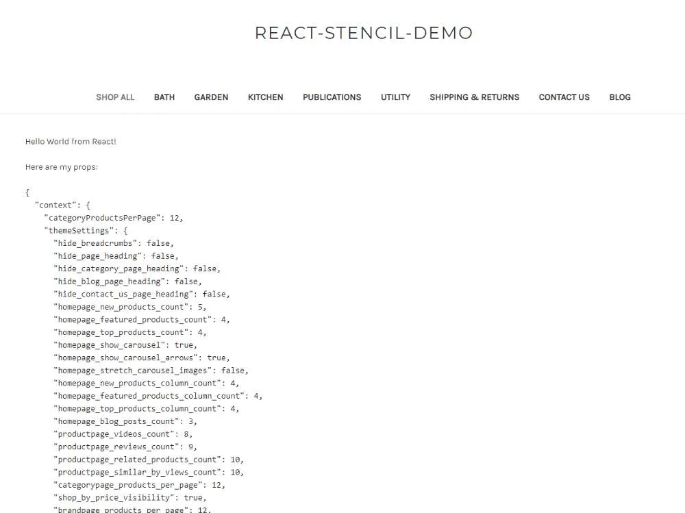 It doesn't look very exciting, but it's got what you need to make an amazing experience on BigCommerce with React.