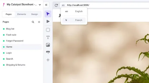 Switch locales in Makeswift