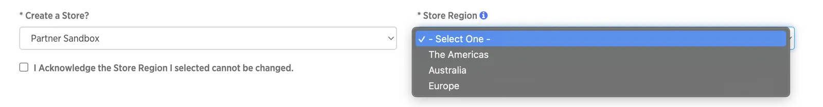 Deal Registration select global region