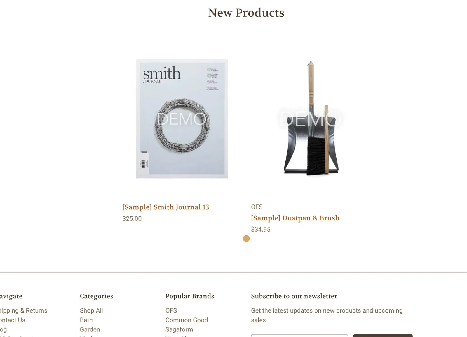 New Products limited to two