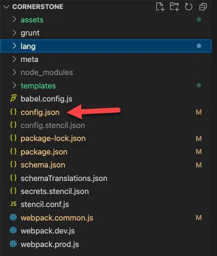 config.json Interactions
