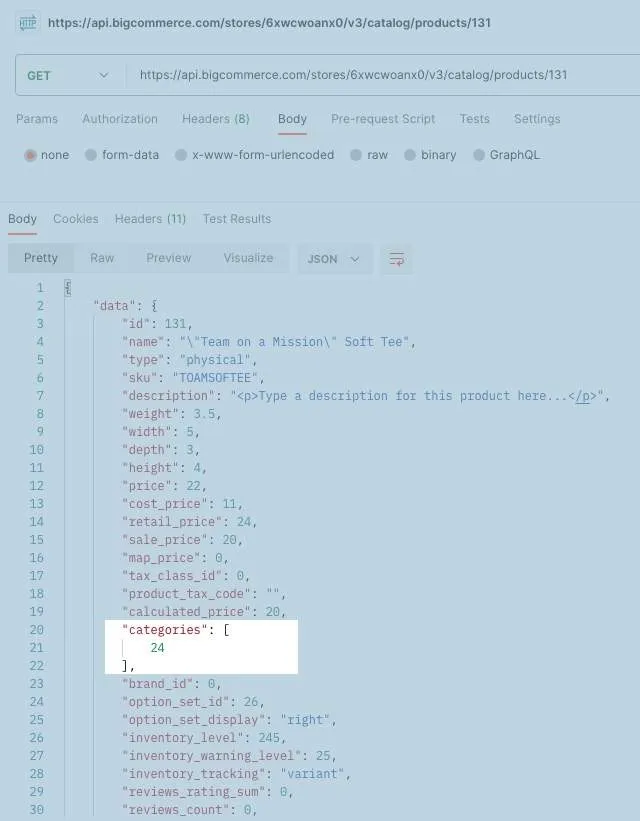 Finding a category ID