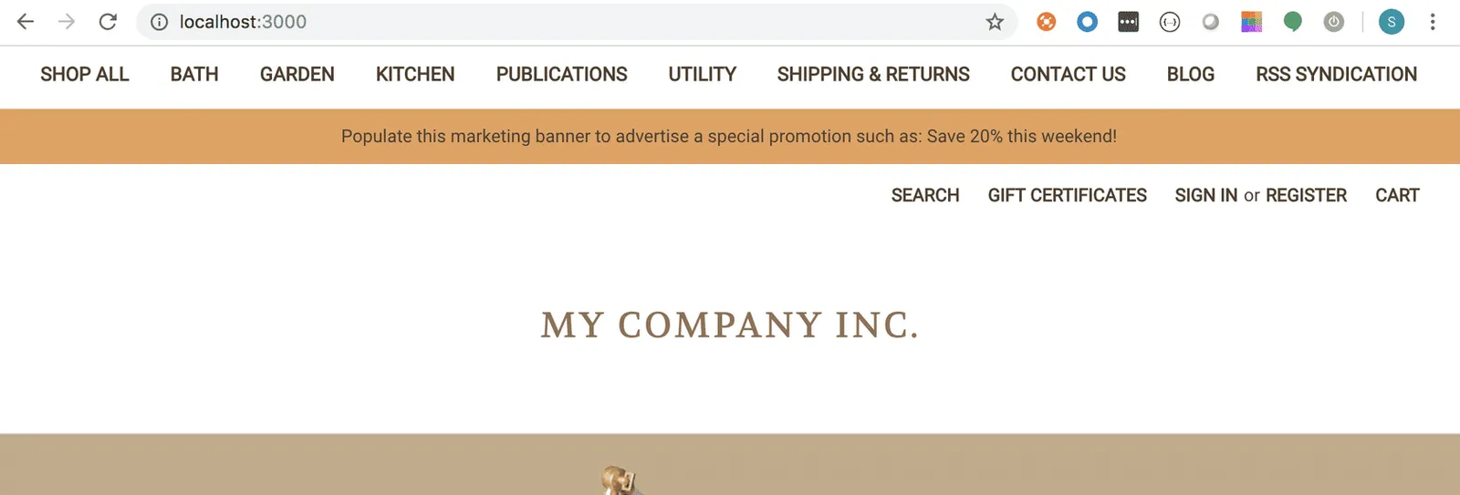 Navigation menu moved to top of page