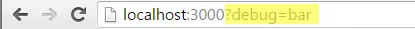 Using debug=bar query string