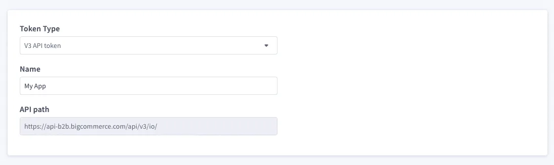 Creating a B2B API account