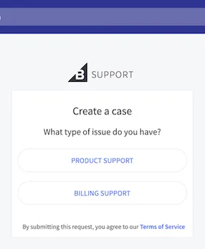 Select support type