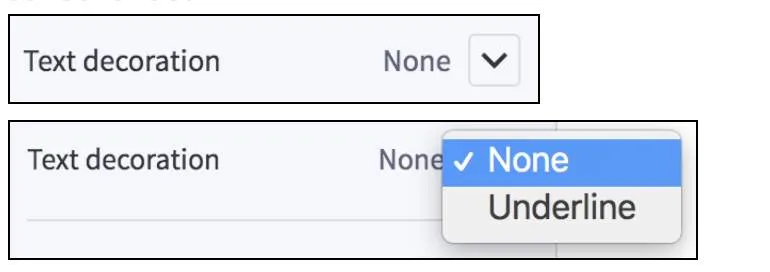Select setting